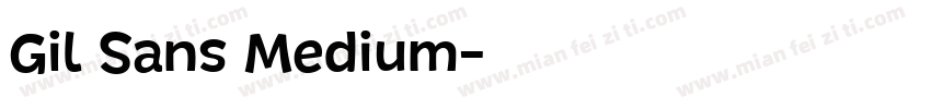 Gil Sans Medium字体转换